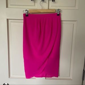Finders Keepers Small Hot Pink Wrap Skirt